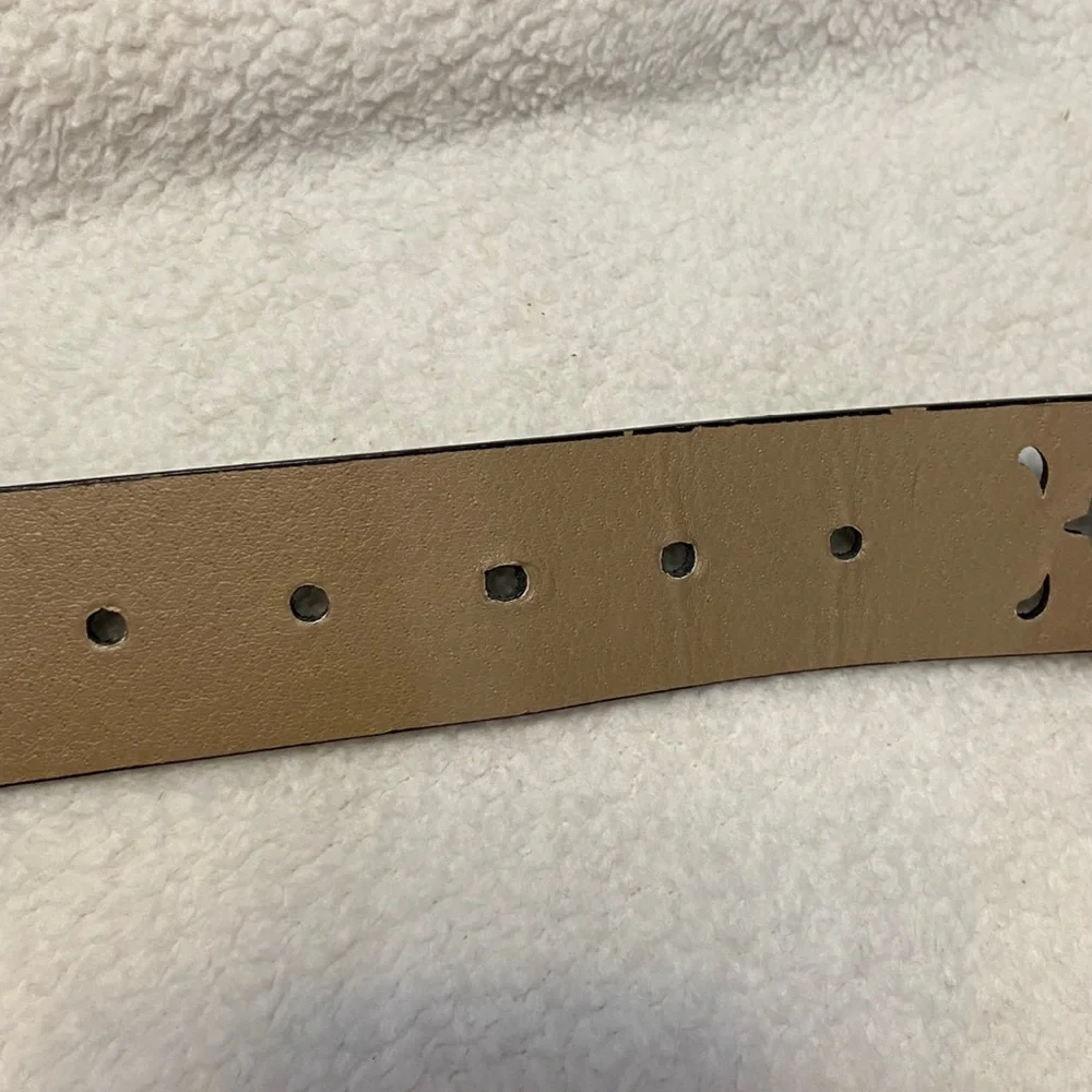 Relic Black Floral Cutout Belt with Silver Studs